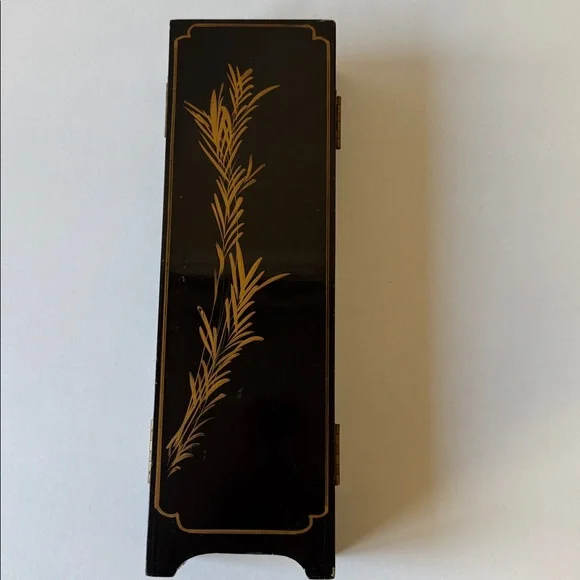 Vintage Asian Folding Screen with raised stone with inlay Asian ladies - Picture 13 of 14